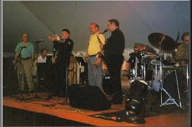 Geoff with Paris Washboard, Great Connecticut Jazz Festival, 2001